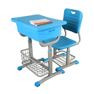 Muebles escolares, escritorio y silla para estudiantes, escritorios ajustables para el aula, mesas y sillas escolares de plástico al por mayor