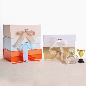 Premium Custom logo Luxury Large Matte Rigid Paper Cardboard Black Foldable <b>Empty</b> Magnetic Folding Closure <b>Gift</b> <b>Box</b> Packaging - Product Image 2