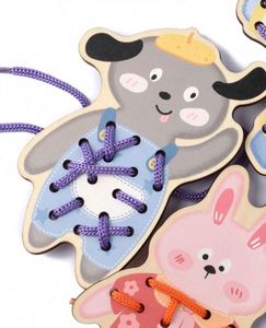 <b>Playing</b> Games for Children Developing Imagination Education Supplies Kids Animal Lacing Cardboard Sewing <b>Cards</b> - Product Image 5