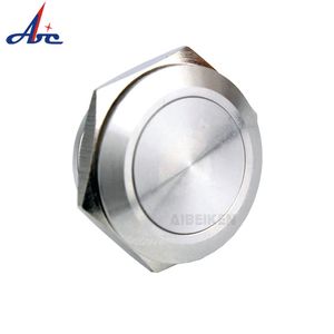 Ip67 2a Power 19Mm Waterdichte <span class=keywords><strong>220</strong></span> <span class=keywords><strong>Volt</strong></span> Platte Ronde Best1no 250vac Roestvrijstalen 2-Pins Terminal Kortstondige Drukknopschakelaar - Product Image 5