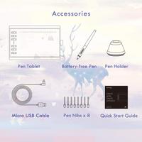 Huion H1060P 5080 LPI 10x6.25 "Tablette de dessin graphique d'art professionnel à pression 8192
