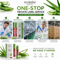 Kit de 6 teintes à lèvres hydratantes à l'aloe vera, effet changeant de couleur, longue tenue, résistant à l'eau, personnalisable avec logo OEM