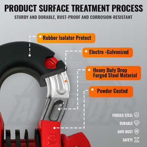 <span class=keywords><strong>Autobots</strong></span> nhiệm vụ nặng nề cung còng 8t rèn 3/4 "còng 7/8" <span class=keywords><strong>Pin</strong></span> cho kéo dây đeo tời off-road xe phục hồi - Product Image 4