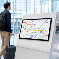 Monitor OEM Personalizado de 18.5, 27 y 32 Pulgadas con Pantalla Táctil Capacitiva IPS de Grado Industrial, Carcasa Metálica, Montaje en Panel Integrado y Montaje en Pared