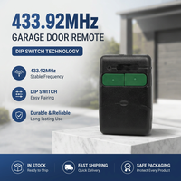 Télécommande universelle compatible 433,92 MHz avec interrupteur DIP pour porte de garage, duplicateur de clé de portail