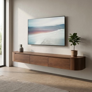 Minimalism Hanging <strong>Floating</strong> <strong>TV</strong> Stand Wall Mounted Shelves Cabinet Storage Modern Design <strong>TV</strong> <strong>Unit</strong> for Living Room Home Wholesale - Product Image 2