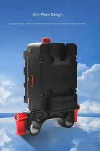 Système d'alimentation multifonctionnel avec pince pour tube de 15 mm et support de batterie V-mount, compatible avec <span class=keywords><strong>Sony</strong></span> PXW-FS5/<span class=keywords><strong>FS7</strong></span> - Product Image 5