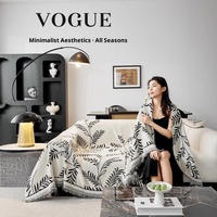 Faible MOQ, personnalisable, durable, écologique, doux, moderne, chenille américaine quatre saisons, couverture intégrale, antidérapant, imperméable, lavable en machine