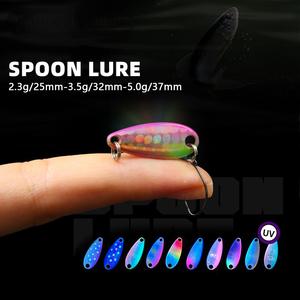 Leurre Cuillère Luminescent UV 2.3g 3.5g 5g en Alliage de Zinc, Micro-Anguille Métallique <span class=keywords><strong>pour</strong></span> Toutes les Couches d'Eau, Pêche à la <span class=keywords><strong>Truite</strong></span> et à la Perche en Eau Douce, Ultra-Léger - Product Image 6