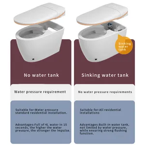 New Arrival Electric High-end Water Closet Automatic Toilet Commode Bathroom Floor Mounted Intelligent Ceramic Smart Toilet Bowl