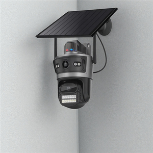 AOV Outdoor Wireless CCTV-Sicherheit IP-Solar kamera mit 4G Sim-Karte mit zwei Objektiven PTZ für Überwachungs systeme von Icsee - Product Image 1