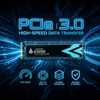 قرص تخزين داخلي من سلسلة كاناجا G3200 نوع M.2 NVMe SSD بسرعة قراءة متسلسلة 3000 ميجابايت/ثانية، PCIe 3.0 للحواسيب المحمولة عالية الأداء