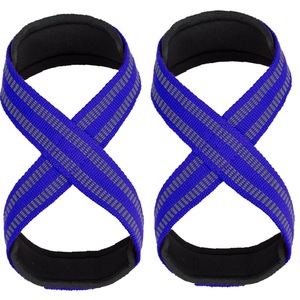 Wholesale Workout Grip <b>Straps</b> <b>Lifting</b> Wrap Anti-slip Figure 8 <b>for</b> Men Women Weightlifting Bodybuilding Home - Product Image 4