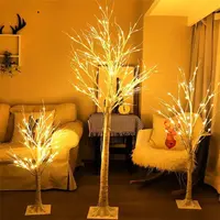 Factory Supply LED Pre Llit Birch Twig Branch Christmas Tree Light Branches for Hanging Easter Eggs Hang Ornaments