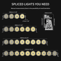 Nouvelle barre lumineuse LED haute puissance de 32 pouces, 6 pièces, 22/32/42/52 pouces, tout-terrain, 4x4, UTV, ATV, étanche IP67, montage universel, faisceau combiné