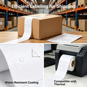 Customised freezer <b>labels</b>, 50mm x 35mm, synthetic paper self-adhesive <b>waterproof</b> <b>labels</b>, synthetic self-adhesive <b>labels</b> - Product Image 3