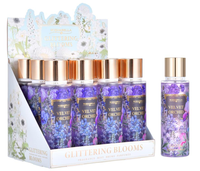 SCENABELLA Brume parfumée moderne 250ml, parfum floral longue durée, spray corporel, brume parfumée élégante à la fleur bleu clair pour femmes