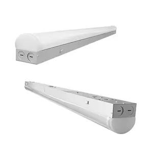 DLC Listed CCT And Power Tunable 4ft 8ft Linkable LED Linear Strip Batten Light Shop Light Tube Fixture