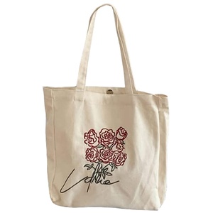 Sac fourre-tout en toile pour femme avec logo personnalisé imprimé, sac à main de shopping, sac d'école en toile avec poche zippée, toile de coton - Product Image 4