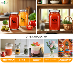 Mason <span class=keywords><strong>Jar</strong></span> Vòng Cookie Mứt Mật Ong Trái cây bảo quản Tương Ớt nước sốt cà chua <span class=keywords><strong>Jar</strong></span> thủy tinh thực phẩm lưu trữ bao bì thủy tinh Mason <span class=keywords><strong>Jar</strong></span> - Product Image 6