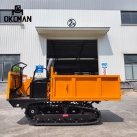 1,5-Tonnen-Raupenkipper Mini-Traktor-Lader mit Benzinmotor Einfach zu Positionieren