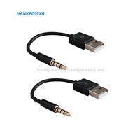 Cable USB a conector de 3,5mm, Cable de datos de carga USB de alta calidad para iPod Shuffle 3 4 5 6 7
