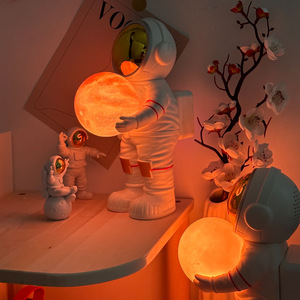 Dream Planet Lamp ลําโพงไร้สาย ห้องนอนในบ้านที่สร้างสรรค์ข้างลําโพง Bluetooth ไฟ LED - Product Image 2