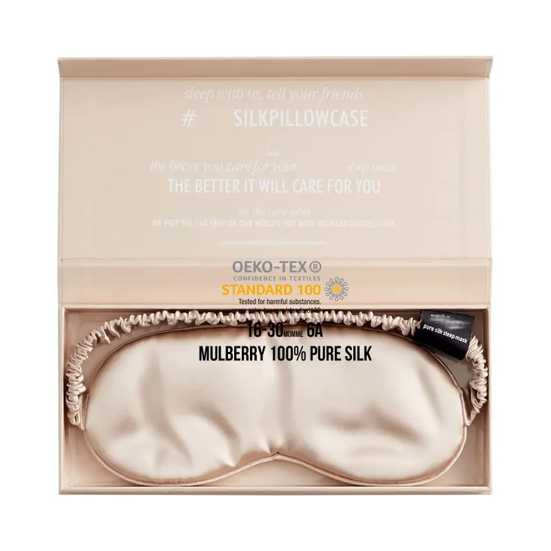 Popular Design Wholesale Price Silk Sleep Eye Mask 100% Mulberry Silk EyeMask for Sleeping