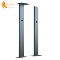 Station de recharge murale pour véhicules électriques Feyree Type1 Type2 avec poteau vertical, pièces et accessoires NEV pour chargeur de VE