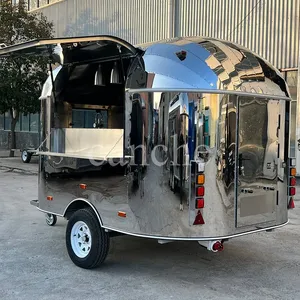 Chariot de restauration rapide personnalisé pour hot-dogs et burgers, remorque mobile extérieure pour la vente de snacks - Product Image 1