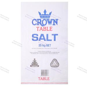 Commercio all'ingrosso 20kg vuoto sale marino sacchetti di imballaggio 25kg 10kg plastica laminata PP tessuto sacco di zucchero - Product Image 3