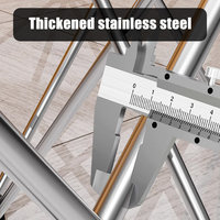 MUFASHA - Cadre de support en alliage d'aluminium à pattes d'araignée, table de travail pliable télescopique pratique pour le travail du bois, pieds de table pliables pour l'extérieur