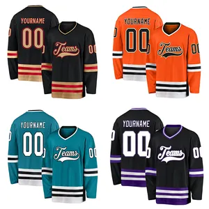 Disublimasikan Ice Hockey Jerseys Custom Reversibel Hockey Jerseys