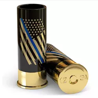 Mini verres à liqueur en plastique de 40 ml, noirs, en forme de cartouche de fusil, pour bar, fête, mariage