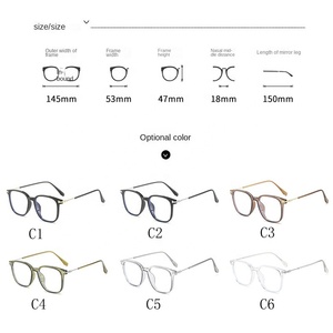 Lunettes anti-radiation pour femmes et hommes, monture carrée en métal photochromique, lunettes anti-lumière bleue - Product Image 4