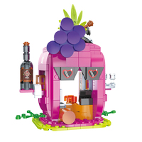 COGO – blocs de construction pour fille moderne, Mini brique Miniature, magasin de fruits, blocs de construction, bricolage d'animaux, jouets