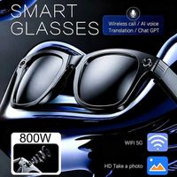 Lunettes intelligentes GS380 : caméra HD, enregistrement vidéo, Bluetooth AI, verres à changement de couleur automatique