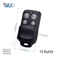 Casing Remote Kunci Tanpa Kunci 2-4 Tombol dengan Bilah Belum Terpotong untuk Renault YET158