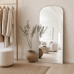 Miroir pleine longueur EZI à cadre fin en alliage <span class=keywords><strong>d</strong></span>'aluminium, <span class=keywords><strong>verre</strong></span> HD, idéal pour chambre, magasin de vêtements, hôtel – Vente directe usine - Product Image 2