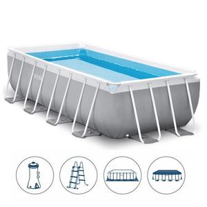 <span class=keywords><strong>Piscine</strong></span> hors sol <span class=keywords><strong>Intex</strong></span> 16x8x3.5 pieds avec structure en acier et revêtement en PVC pour usage familial dans la cour - Product Image 2