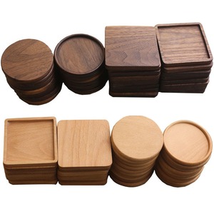 Posavasos Redondos de Madera con Acabado Liso, Reutilizables, para Café, Té y Bebidas Frías, de Exportación India - Product Image 6