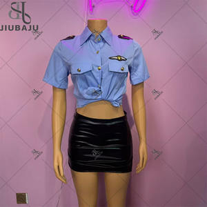 <span class=keywords><strong>Disfraz</strong></span> Sexy <span class=keywords><strong>de</strong></span> <span class=keywords><strong>Mujer</strong></span> Policía para Cosplay y Fiesta, Lencería Erótica <span class=keywords><strong>de</strong></span> Enfermera, Uniforme con Falda <span class=keywords><strong>de</strong></span> Abertura Lateral y Sujetador Abierto Estilo Lolita - Product Image 4