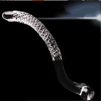 Verre en forme de S Cristal Perlé Anal Butt Plug Stimulation Vaginale Et Anale Verre Gode Pénis Sex Toys