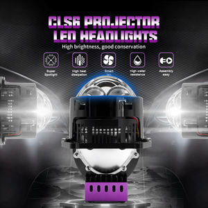 สินค้ามาใหม่สว่างจ้า160W 3นิ้วลำแสงต่ำสูง RHD LHD ตัดแบนพร้อมเลเซอร์เรโทรไฟ LED 3ชิ้นไฟหน้าเลนส์โปรเจคเตอร์ - Product Image 2