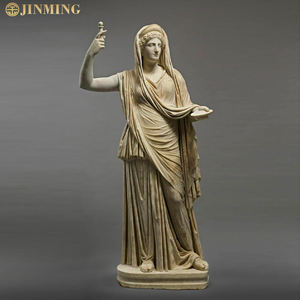 Escultura de estatua de mármol de tamaño real de la Reina <span class=keywords><strong>Hera</strong></span> de la mitología <span class=keywords><strong>griega</strong></span> antigua para decoración de jardín al aire libre, producto artesanal de piedra - Product Image 5