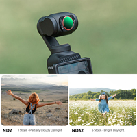 Filtre pour caméra stabilisée K&F Concept (Black Mist 1/4) pour DJI Osmo Pocket 3/4, film magnétique double face à revêtement noir, diffusion noire
