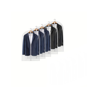 Fundas transparentes para ropa de 60x100cm, 60x120cm, 60x140cm, 60x150cm para almacenamiento en armario y protección de prendas colgadas - Product Image 3