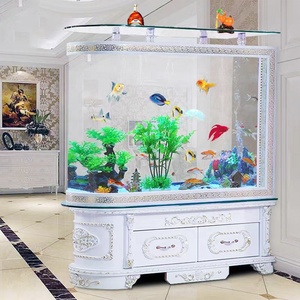 Grand <span class=keywords><strong>aquarium</strong></span> d'usine avec support et armoire en bois, <span class=keywords><strong>aquarium</strong></span> classique avec couvercle et éclairage LED - Product Image 3