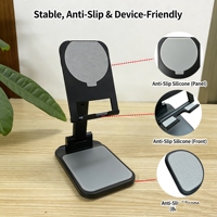 Support de téléphone pliable et réglable, support de bureau universel pour iPhone et tablette