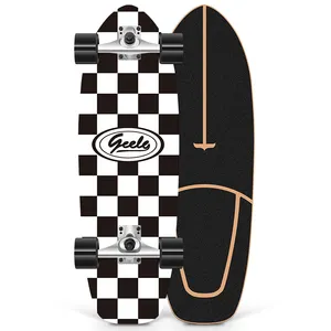 नया चलन उत्पाद 32 इंच मेपल स्केट बोर्ड पूर्ण पीयू व्हील स्केटबोर्ड